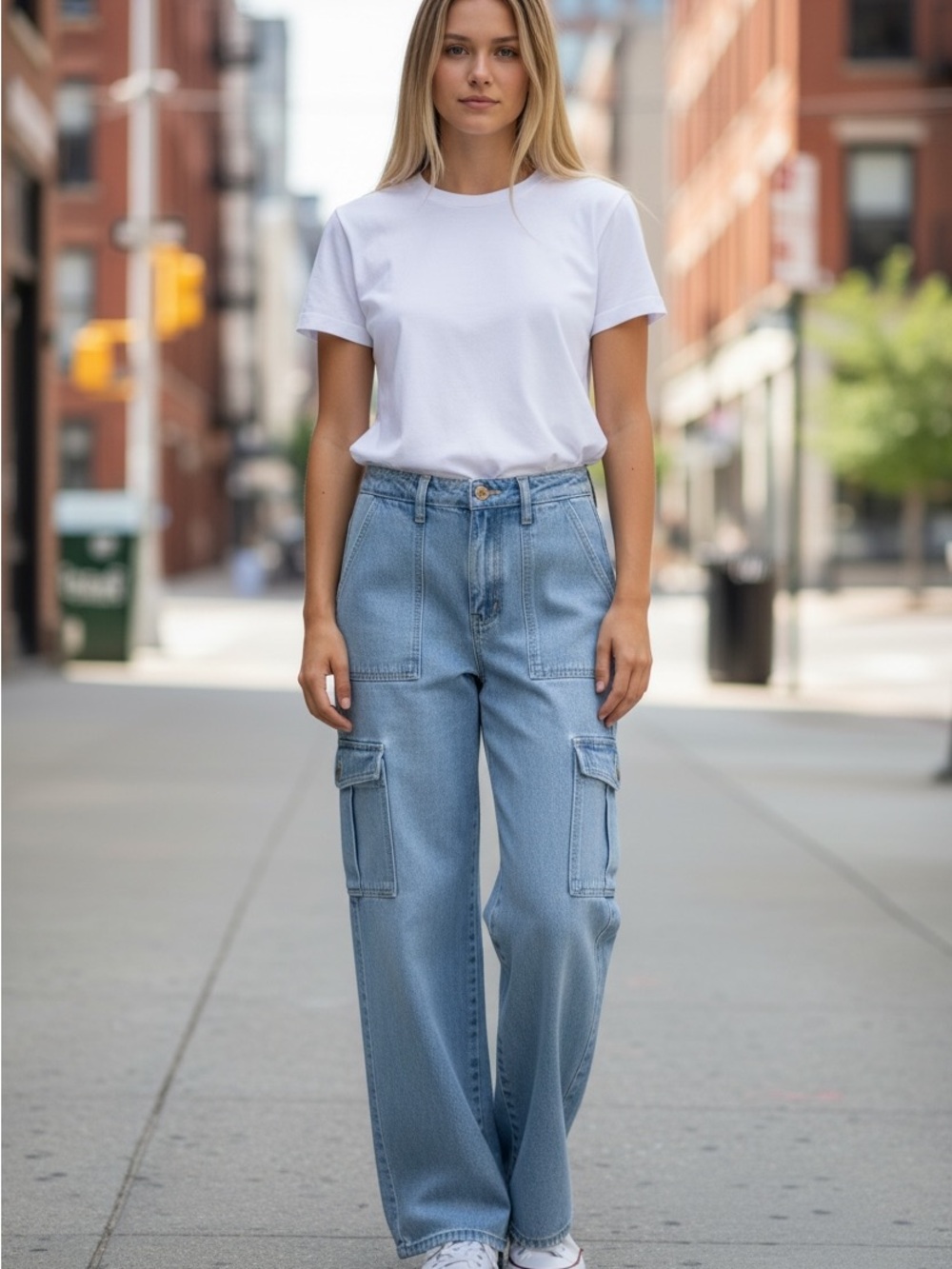 SHEIN Wide leg Carpenter Jeans Sz XS